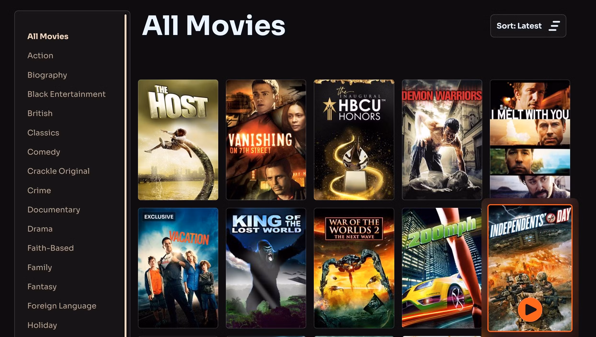 Watch movies online free on StreamEX in HD quality